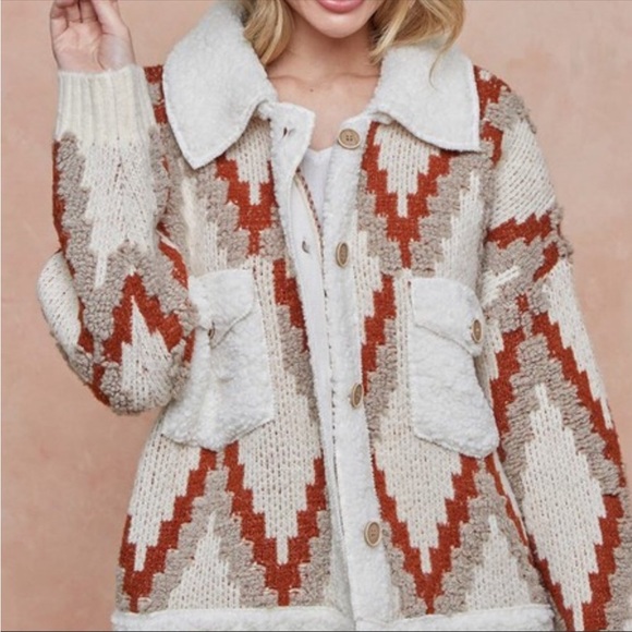 #79 🌸CLOSEOUT FIRM New Quilted Cardigan Sweater Coat/Women’s Western Boho - Picture 7 of 8